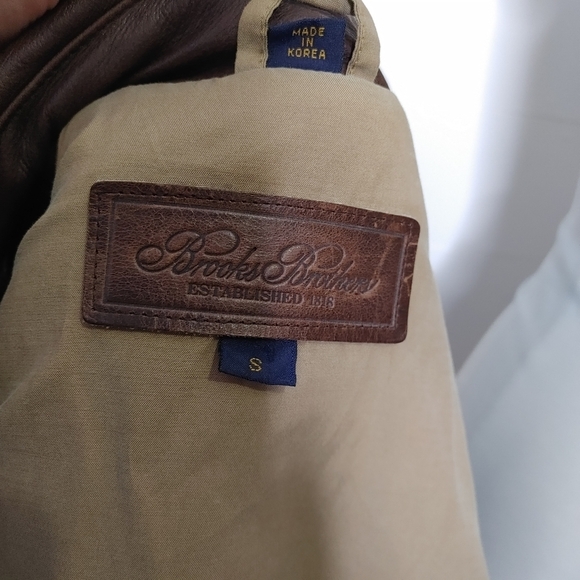 RARE vintage Brooks Brothers striped wool coat S - Picture 9 of 16